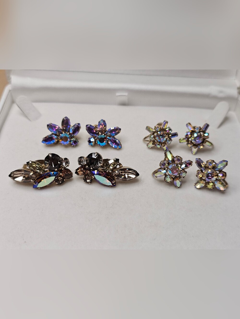 Sherman Aurora Crystal Earrings 4 Sets